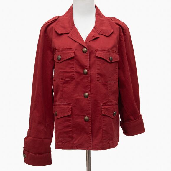 Sanctuary Wine Basic Utility Jacket Size Large - Picture 1 of 11
